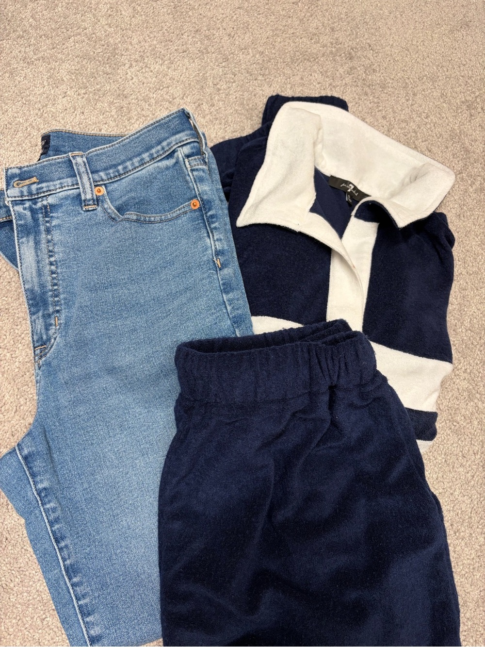 Bundles of 2: J.Crew Straight-Leg Jeans and For All 7 Mankind Set in Small sizes